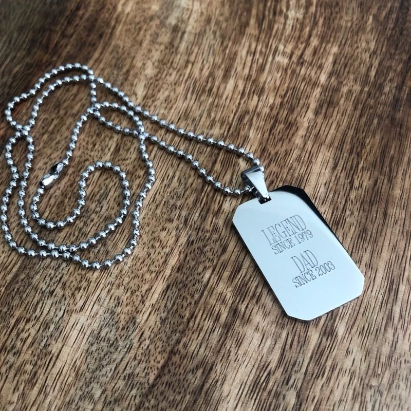 Stainless steel dog tag hot sale chain